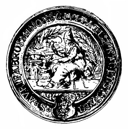 Рис. 5. Печать ювелиров Малого города в Праге 1650 г.