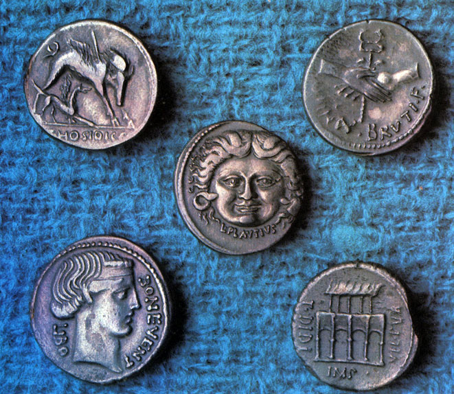 Серебряные денарии Римской республики. Deniers d'argent romains. Silberne Denare der Römischen Republik